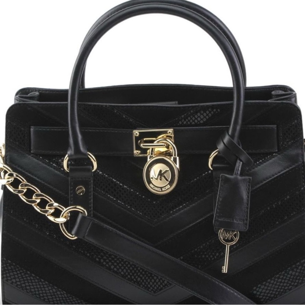 Michael Kors Black Leather Handbag